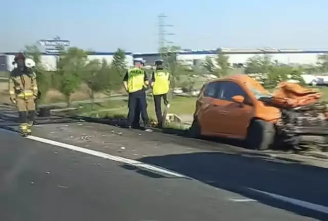 Wypadek na A4 w Gliwicach