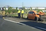 Wypadek na A4 w Gliwicach: Dwie osoby są poszkodowane [ZDJĘCIA]