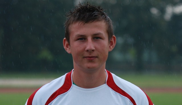 Karol Opara strzelił gola dla Partyzanta w meczu z GKS Rudki.