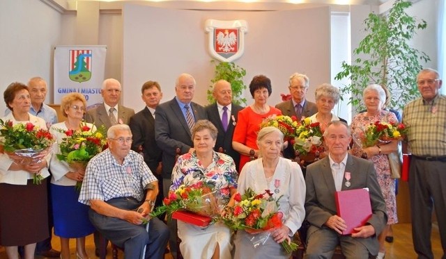 Dla małżeńskich jubilatów uroczystość w Urzędzie Miasta i Gminy była wzruszającą chwilą, także dla ich rodzin.