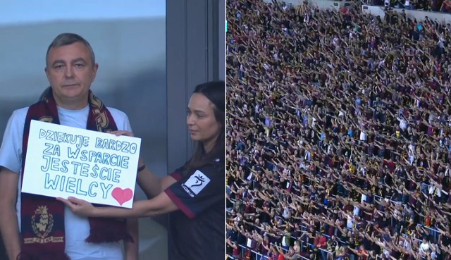 "Robert Dymkowski!". Przepiękny gest solidarnośći na meczu Pogoń - Widzew