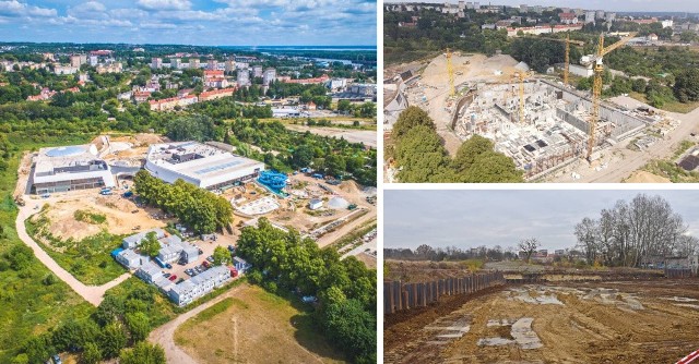 Tak zmienia się plac budowy w Fabryce Wody. Od gołej ziemi po ogromny aquapark w Szczecinie. Zobacz i porównaj różnicę na zdjęciach ->>>