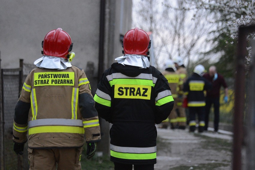 Pożar w Grucie w powiecie grudziądzkim. Jedna osoba ciężko poparzona [zdjęcia]