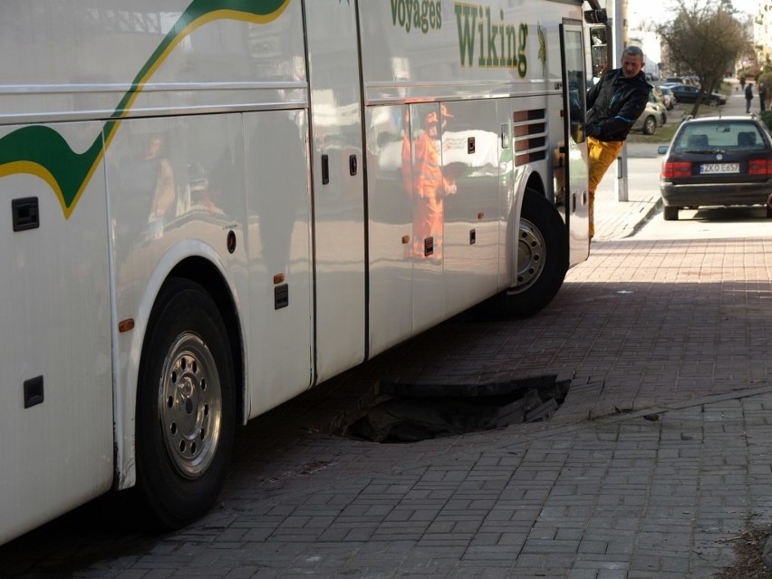 Utrudnienia na ul. Piłsudskiego nie trwały zbyt długo.