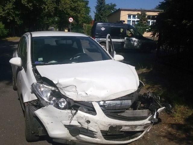 W Grabiku zderzyły się dwa samochody.