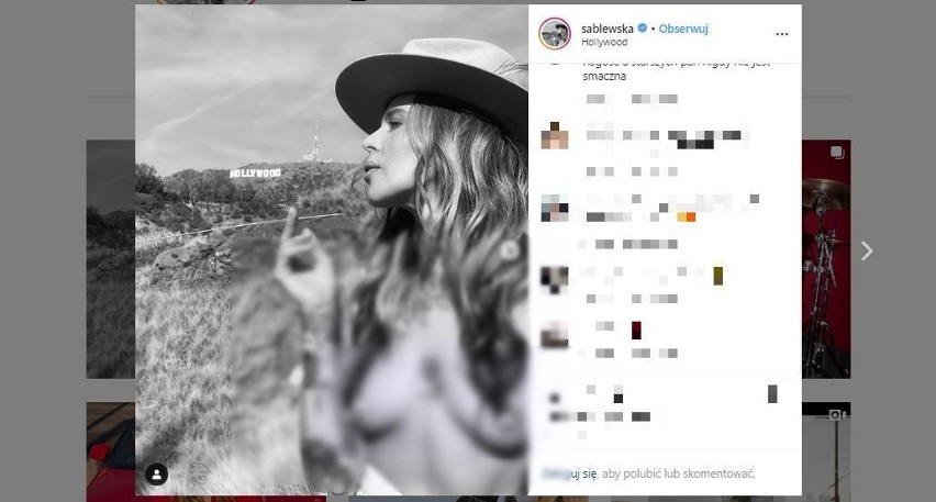 Maja Sablewska potrafi rozgrzać swoich fanów. Maja w stroju kowbojskim topless w Hollywood ZDJĘCIA 14.08.2020