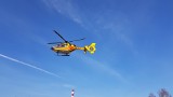 Pierwsze lądowanie! Helikopter medyczny skorzystał z nowego lądowiska w Skarżysku