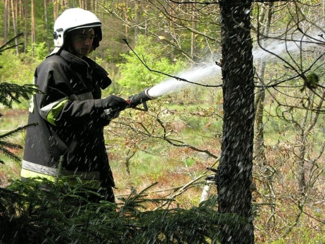 Ćwiczenia to okazja do sprawdzenia się młodych strażaków z OSP.