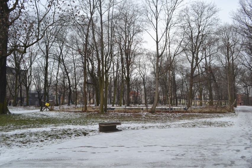 Park Zamkowy w Mysłowicach zimą. Miejsce, które powinno być...