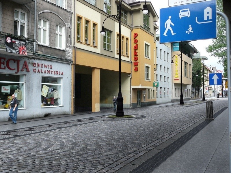 Wizualizacja odnowionych ulic w Centrum Slupska.