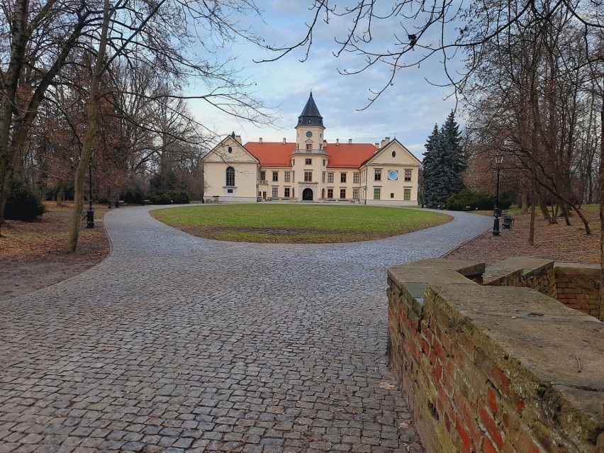 Zniszczona ławka i znikający bruk z parku dzikowskiego w Tarnobrzegu. Ktoś kradnie kostkę granitową? (ZDJĘCIA)