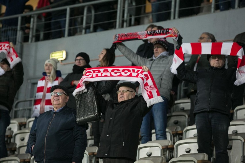 Kibice na meczu Cracovia- Piast Gliwice