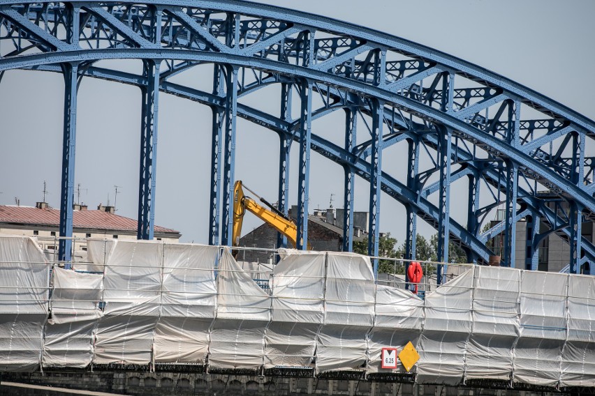 Most Piłsudskiego już odsłonięty, ale jego remont trwa nadal [GALERIA]