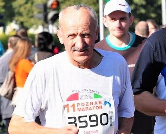 Marian Tatarynowicz, biegacz-amator z Zielonej Góry.