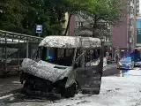 Kraków. Pożar busa pod Jubilatem. Stanął w ogniu na przystanku            