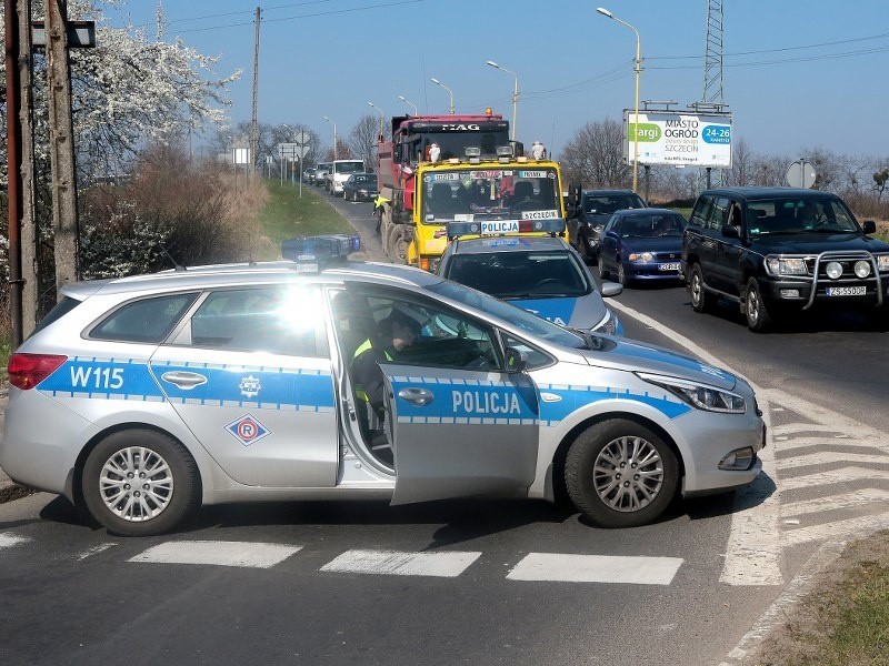 Wypadek na ul. Granitowej w Podjuchach