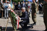 Uroczystości 43. rocznicy Porozumienia Dąbrowskiego przed Hutą Katowice. Oficjalna inauguracja ulicy, upamiętniającej to wydarzenie 