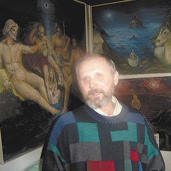 Od zawsze interesowałem się sztuką - mówi Lech Kaszkiel, malarz z Uhowa