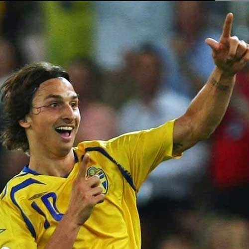 Zlatan  Ibrahimović strezlił pierwszą bramkę dla Szwecji.