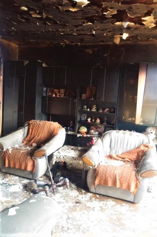 Dom 84-letniej mieszkanki Siedlca, który został zniszczony w trakcie pożaru