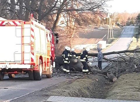 Od pana Marka otrzymaliśmy zdjęcia przewróconego krzyża i...