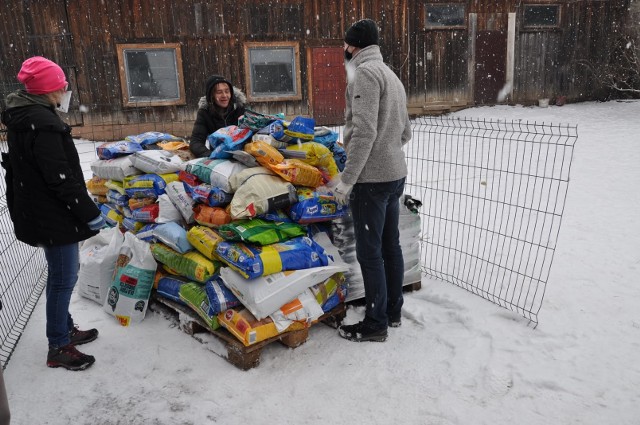 Dary dla zwierzaków, zebrane 23 stycznia br. podczas akcji na rynku w Niepołomicach, trafiły już do przytuliska w Łętkowicach. Niepołomiczanie nie zawiedli - ofiarowali ponad 800 kg karmy dla psów i kotów, a także ponad 3000 zł