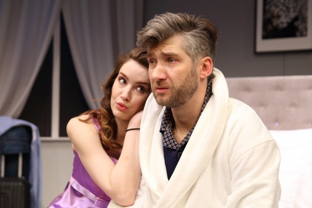 W spektaklu"Seks dla opornych" grają Katarzyna Dorosińska i Łukasz Mazurek.