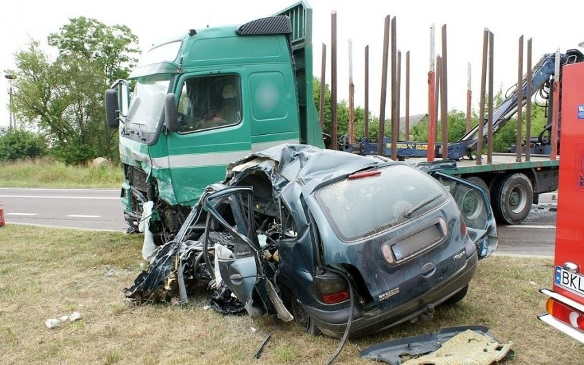 Zdjęcie z wczorajszego wypadku w powiecie kolneńskim