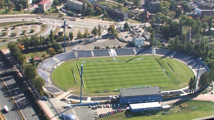 Zdjęcia stadionu Ruchu Chorzów udostępnione projektantom