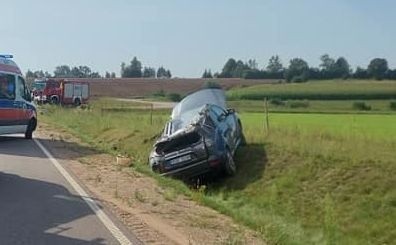 Krugło. Wypadek między Dąbrową Białostocką a Sokółką. Dwie...