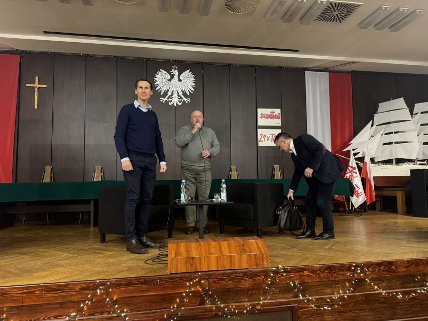 Kacper Płażyński i Jarosław Sellin spotkali się z mieszkańcami Gdańska na otwartym spotkaniu w Sali BHP