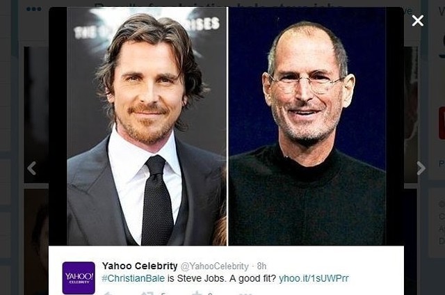 Christian Bale, Steve Jobs (fot. screen z Twitter.com)