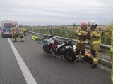 Utrudnienia na drodze ekspresowej S7 po wypadku na wysokości miejscowości Stare Babki. Poszkodowana jest motocyklistka. Utrudnienia w ruchu 