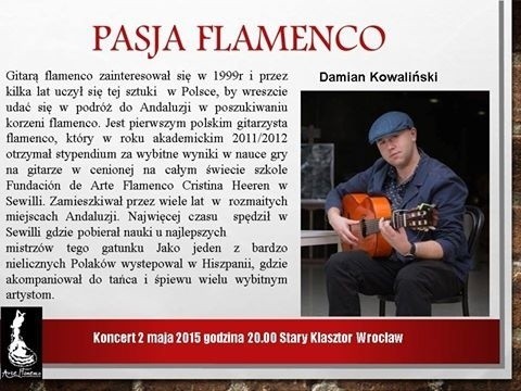 "Pasja Flamenco" koncert już 2 maja w Starym Klasztorze we...