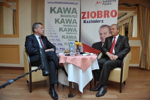 Kandydaci na senatora: Mariusz Kawa i Kazimierz Ziobro.