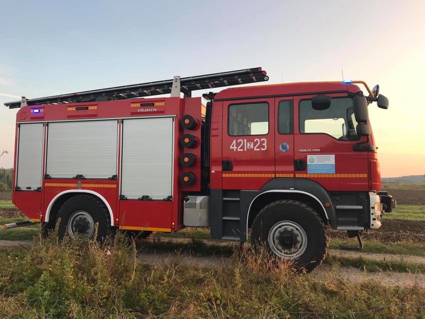 Pożar budynku w miejscowości Żabin