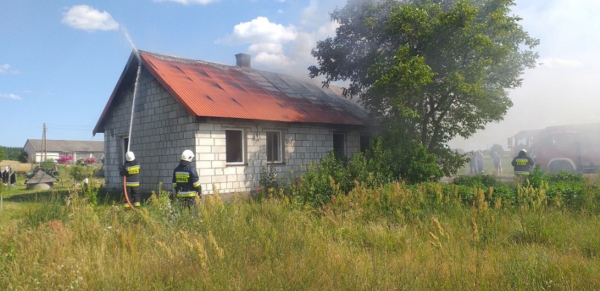 Pożar domu w Kałęczynie, 19.07.2020