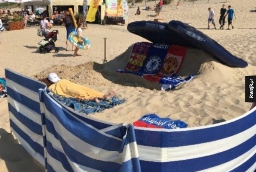 Wakacje 2023 MEMY. Sposoby na upały i Janusze plażingu i...