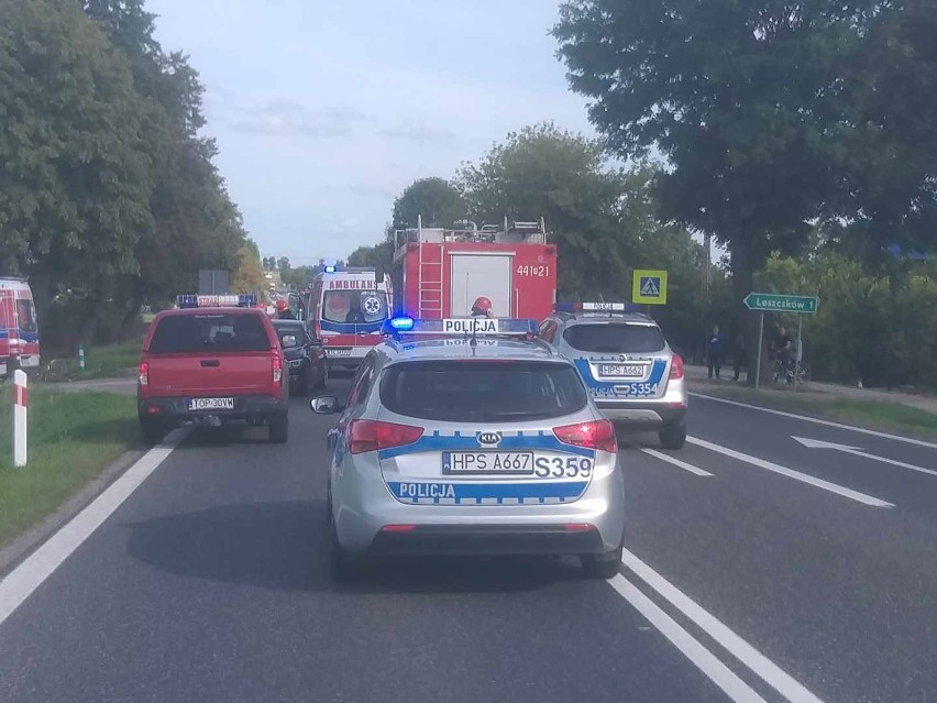 Śmiertelny wypadek w Lipniku. Na krajowej trasie zginął rowerzysta potrącony przez BMW