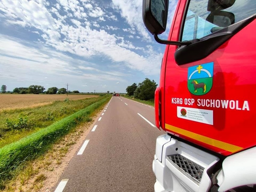 Suchowola. Wypadek koło cmentarza. Młody rolnik został...