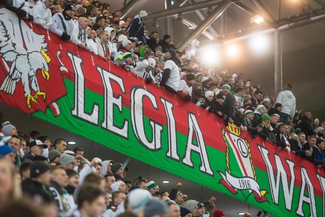 16.02.2018 warszawa ulica lazienkowska 3 stadion miejski legii warszawa  23 kolejka lotto ekstraklasa  mecz legia warszawa slask wroclaw pilka nozna nz kibice  legi zyleta fot. szymon starnawski / polska press