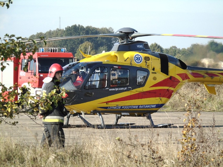 Po rannego przyleciał śmigłowiec