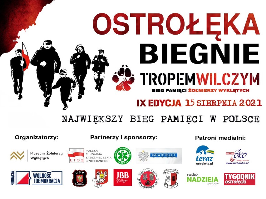 Bieg Tropem Wilczym w Ostrołęce już 15 sierpnia 2021. Zapisz się!