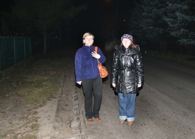 - Nasze dzieci do szkoły chodzą ulicą Kasztelańską. Tu nie ma pobocza, brakuje też oświetlenia - mówią Ewa Gawryś i Marzena Wojcieszak z ulicy Mroza.