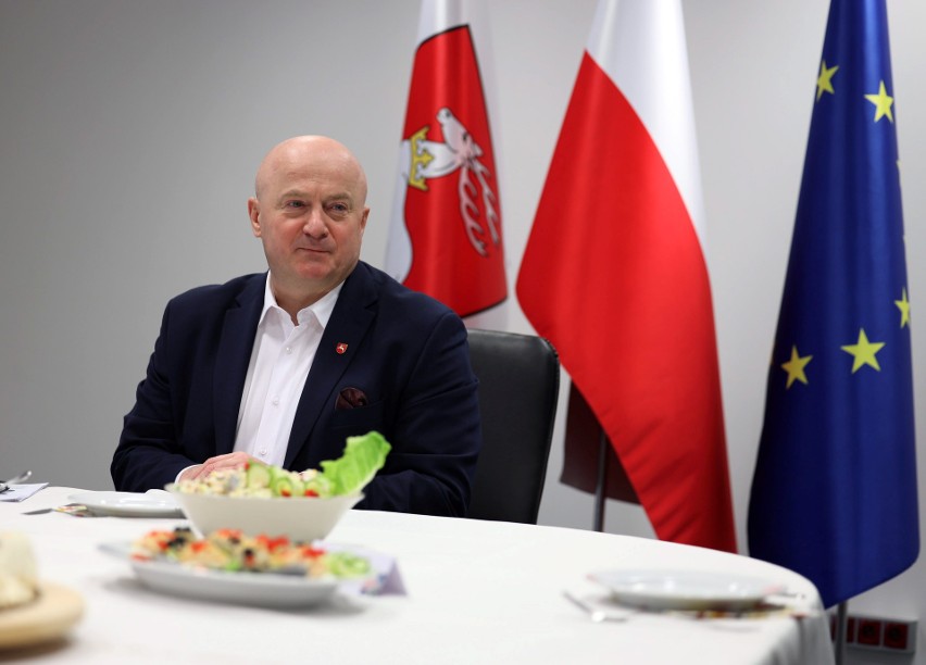 Śniadanie prasowe u marszałka województwa lubelskiego. Zdjęcia