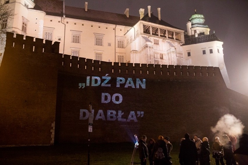 Protestujący blokowali wjazd na Wawel.