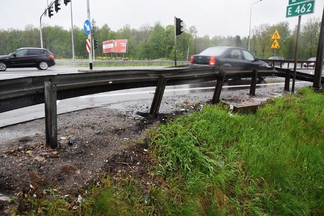 Wypadek radiowozu w Czechowicach-Dziedzicach