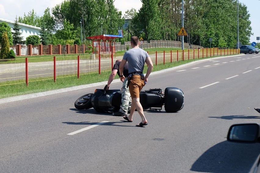 Według informacji policji, motocyklista chcąc uniknąć...