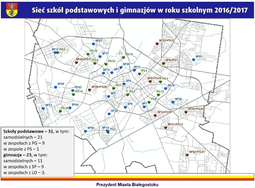 Nowa sieć szkół w Białymstoku [MAPY]