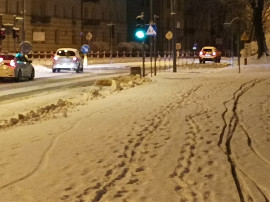 Ulice i chodniki Białegostoku we wtorek rano (drugiego stycznia)
